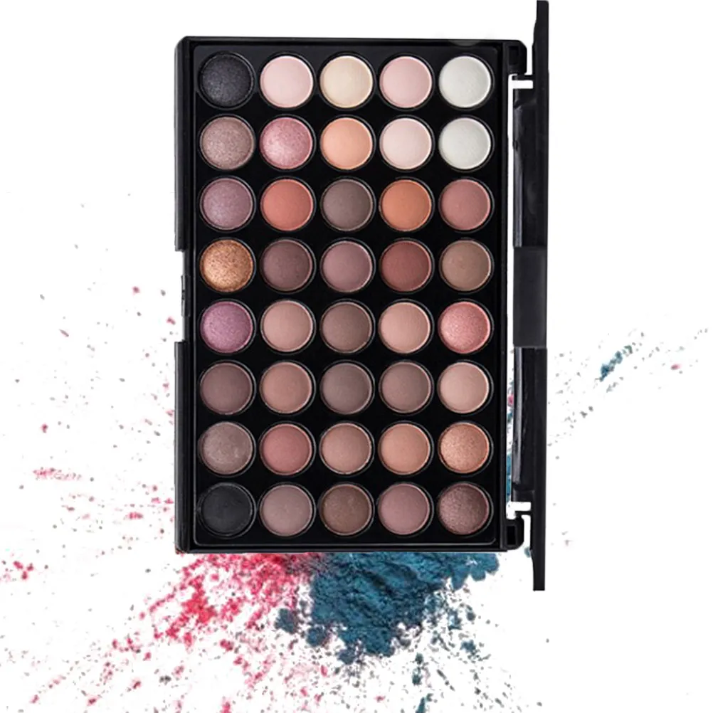 40 Colors Pressed Eyeshadow Palette Extremely Pigmented Fine Texture Long Wearing Ideal for All Skin Tones Eye Shadow Pallet