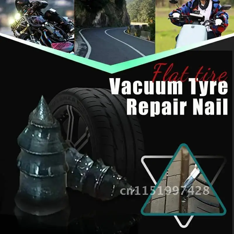 Car Trucks Motorcycle Bike Tire Puncture Repair Tubeless Rubber Nails Repairs Film Nail 20/10pcs Vacuum Tyre Repair Nail