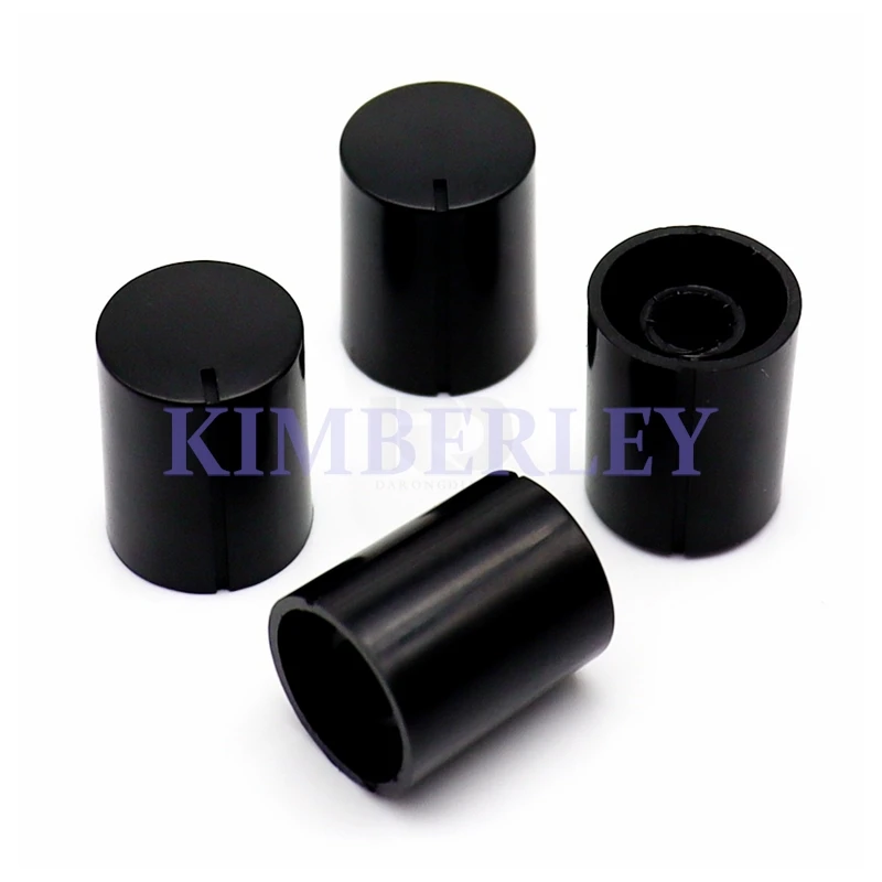 20PCS 16 X 20 Plastic Straight Knob Cap Potentiometer Knob Cap Power Amplifier Volume Adjustment Cap Electronic Switch Cap