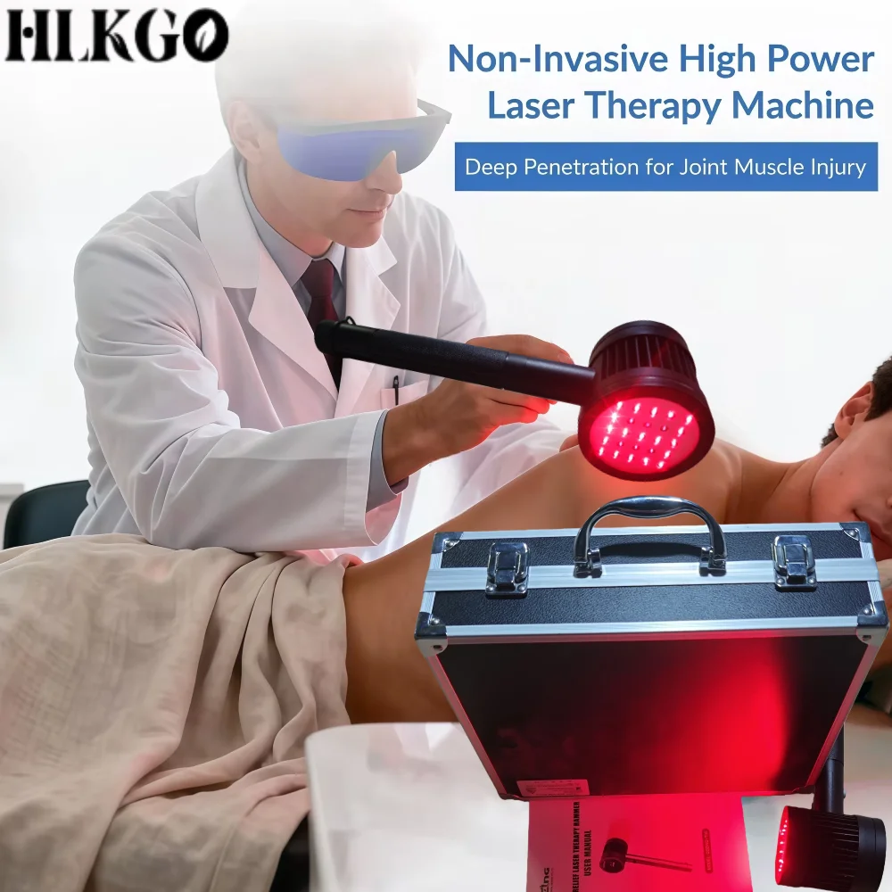 808nm 650nm Deep Tissue Laser Therapy, 5W High Power Equipment for Arthritis Pain Relief, Professional Physiotherapy Home Clinic