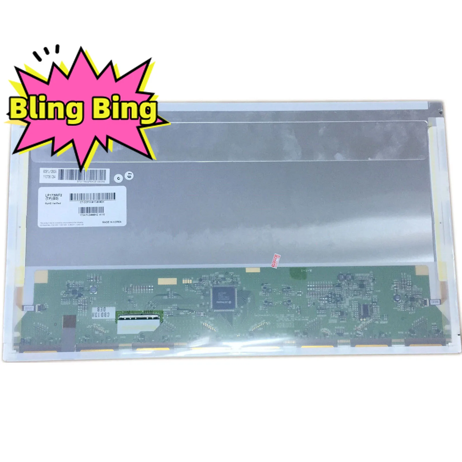 

LP173WF2 TPB3 LP173WF2 (TP)(B3) fit TPB2 TPA1 TPB1 17.3 FHD 50 pin 1920x1080 3D LCD Screen