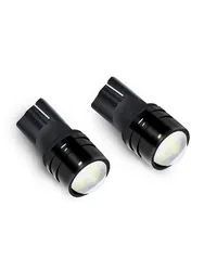 2PCS Super Bright LED T10 W5W 192 194 2835SMD W/ Projector Lens Pure White Bulbs for Car Brake/Parking/Clearance/Signal Lights