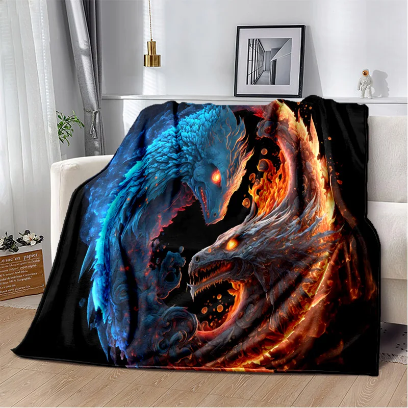 

3D Naturalize Yin and Yang Chinese Tai Chi Blanket,Soft Throw Blanket for Home Bedroom Bed Sofa Travel Office Cover Blanket Kids