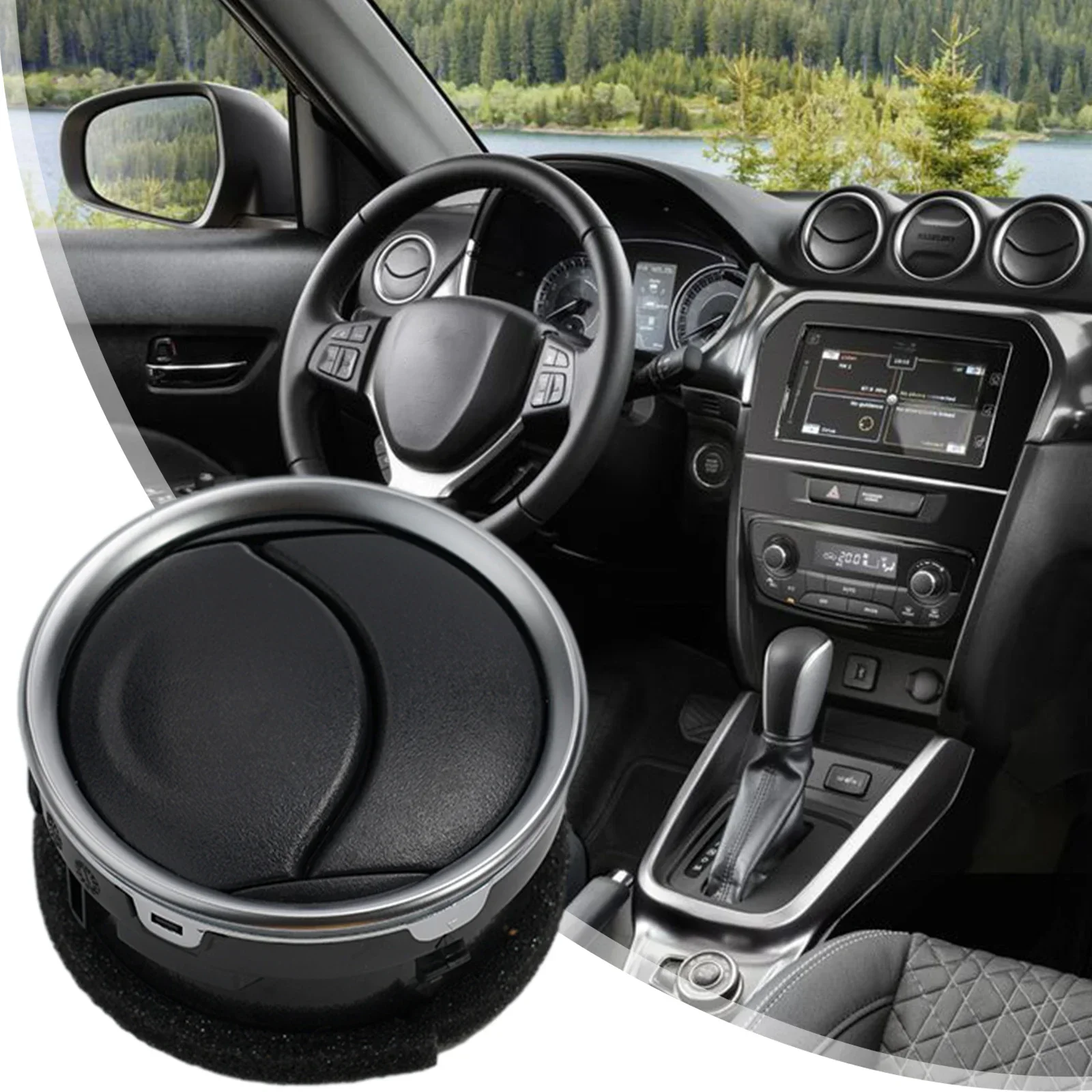 Left Right Side Dashboard- A/C Air Vent Outlet Grille Direct For SUZUKI Vitara 2015-2021 Air Conditioning Side Outlet Vent-