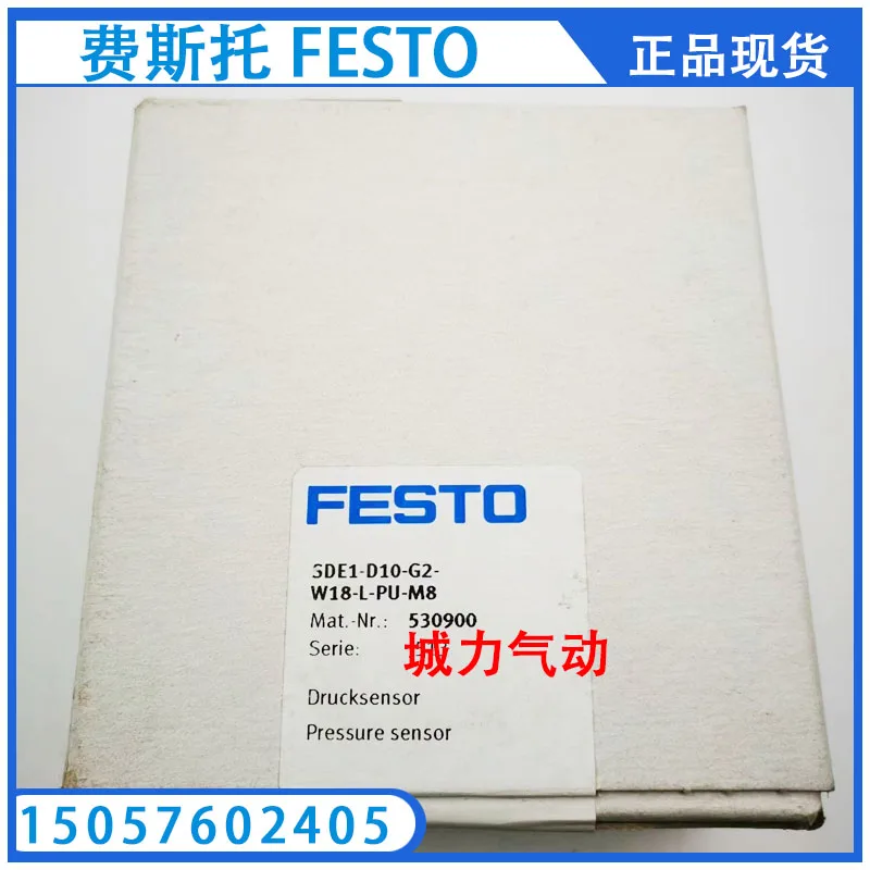 

Festo FESTO Pressure Sensor SDE1-D10-G2-W18-L-PU-M8 530900 Stock