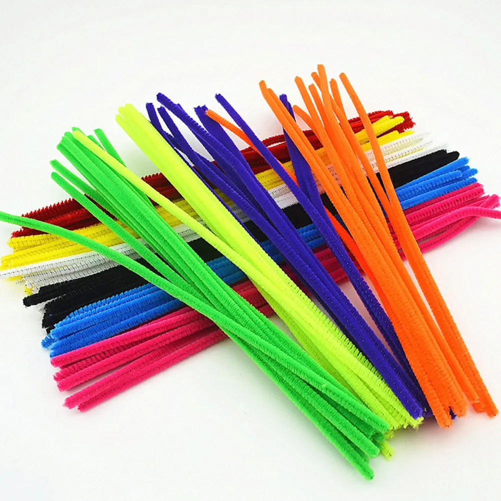 

300Pcs Craft Pipe Cleaners DIY Twisted Sticks Colored Chenille Stems for Kids Handmade Crafts Educational Supplies Bulk