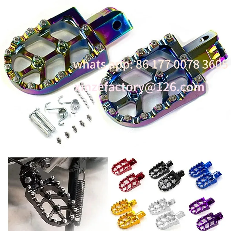 

Customizable Motorcycle CNC FootRest Footpegs Foot Pegs Pedals Pit bike Pedal Poses Feet