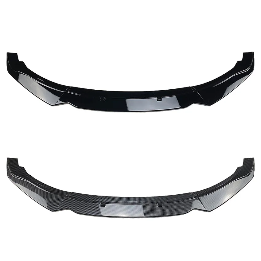 BMW F20 F21 116i 118i 120i 1 시리즈 2011-2019 카본룩 바디킷용 글로시 블랙 자동차 프론트 범퍼 스플리터 립 사이드 스포일러 썸네일 6