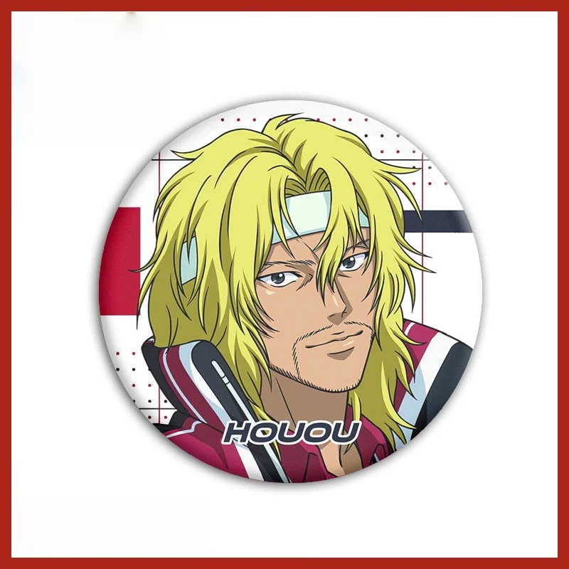 Anime Der neue Prinz des Tennis Ryoma U-17 Worldcup Semi Final Kleidung Cartoon Broschen Runde Abzeichen Peripherie Halloween Geschenk