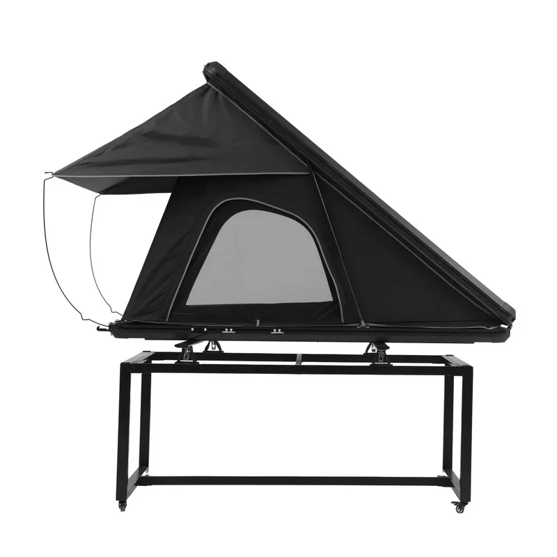 High Quality 1-2 Person Triangle Aluminum Frame Soft Shell Rooftop Tent 3000MM Waterproof All Season For Car SUV Outdoor Camping