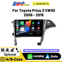 Car Radio For Toyota Prius 3 XW30 2009-2015 RHD Carplay Android Auto Multimedia Stereo Player GPS Navigation DSP FM BT Autoradio