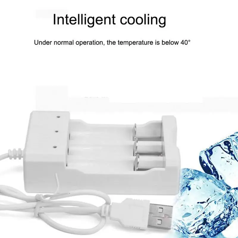 Cargador de batería AAA con luz indicadora LED, velocidad de carga más alta, recargable de iones de litio y Ni-MH