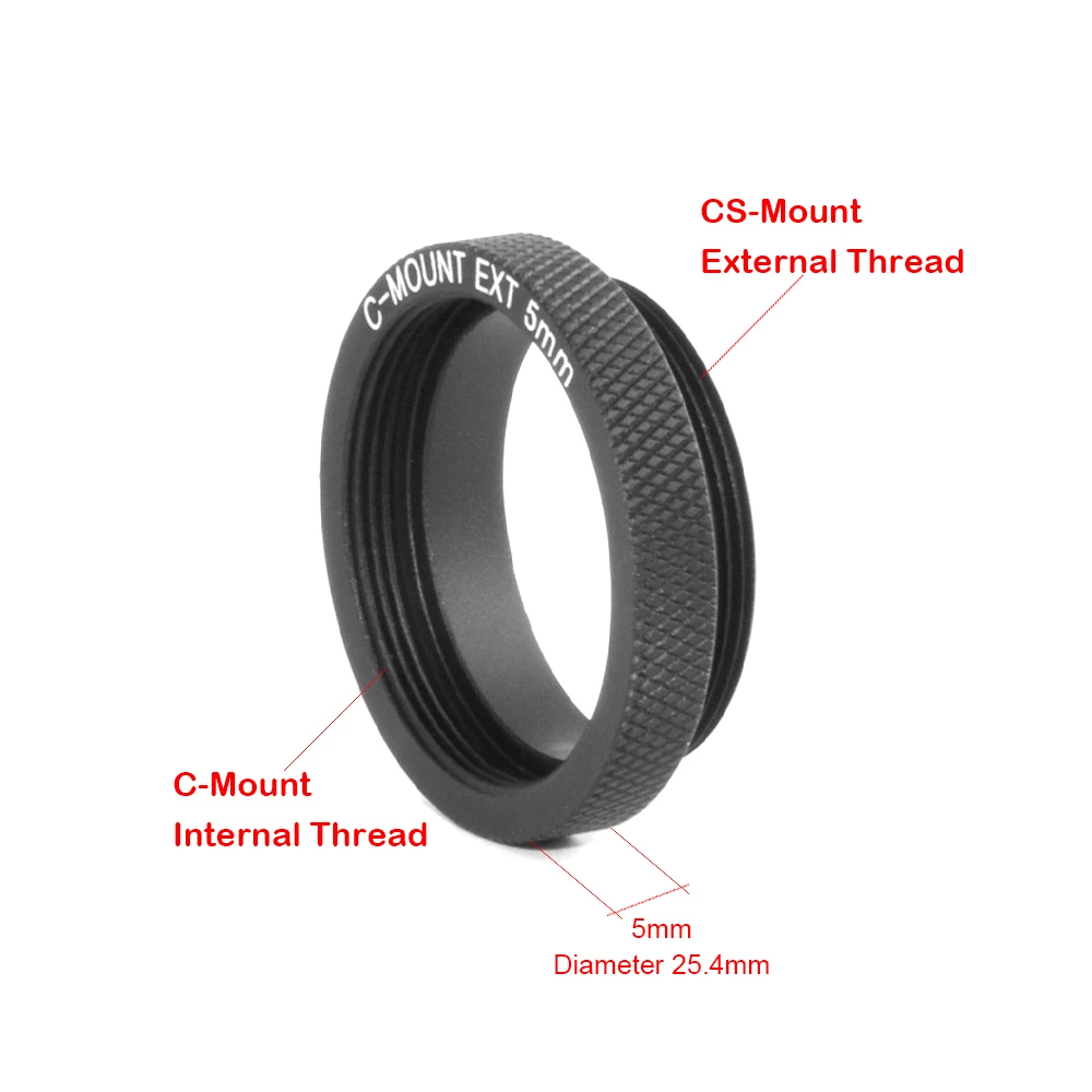 C-CS Mount CCTV Lens Adapter Ring Extension Tube 10mm 5mm C to CS Suit for CCTV Security Camera Photo