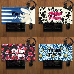 M-Marni Flower Design Mousepad Non-slip Lockedge Office Student Gaming Thickened Large Writing Pad Cushion