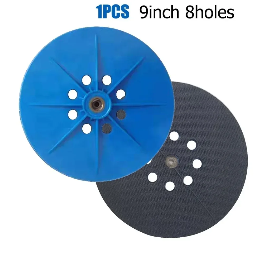 9 Inch 215mm 8 Holes Drywall Sander Hook And Loop Backup Pad With 6mm Thread ABS Sanding Disk For Dustless Sanders