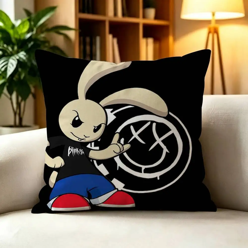 B-Blink-182  Double-Sided Printed Cushion Cover Bedroom Bedside Sofa Pillow Case