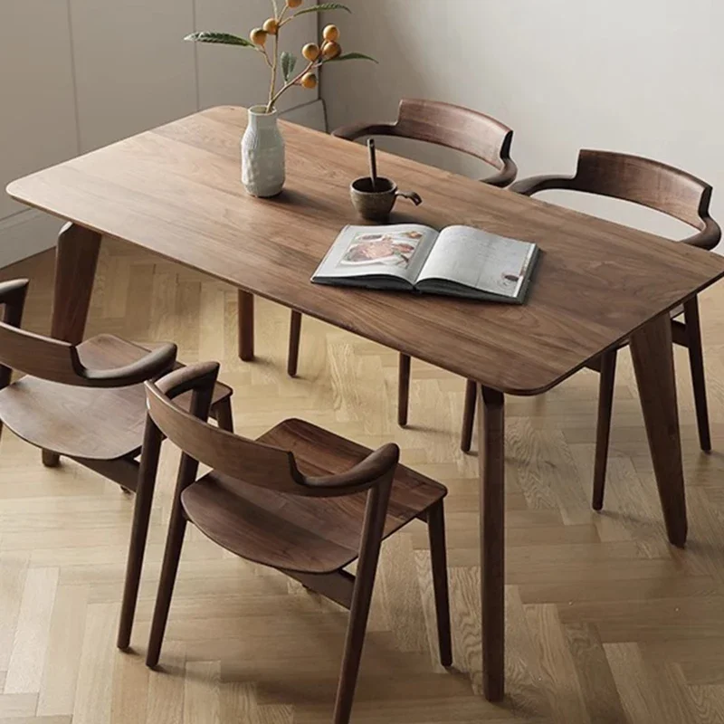 Restaurant Wood Dining Table Hallway Luxury Study Chairs Kitchen High Dining Table Office Lounge Muebles Commercial Furniture