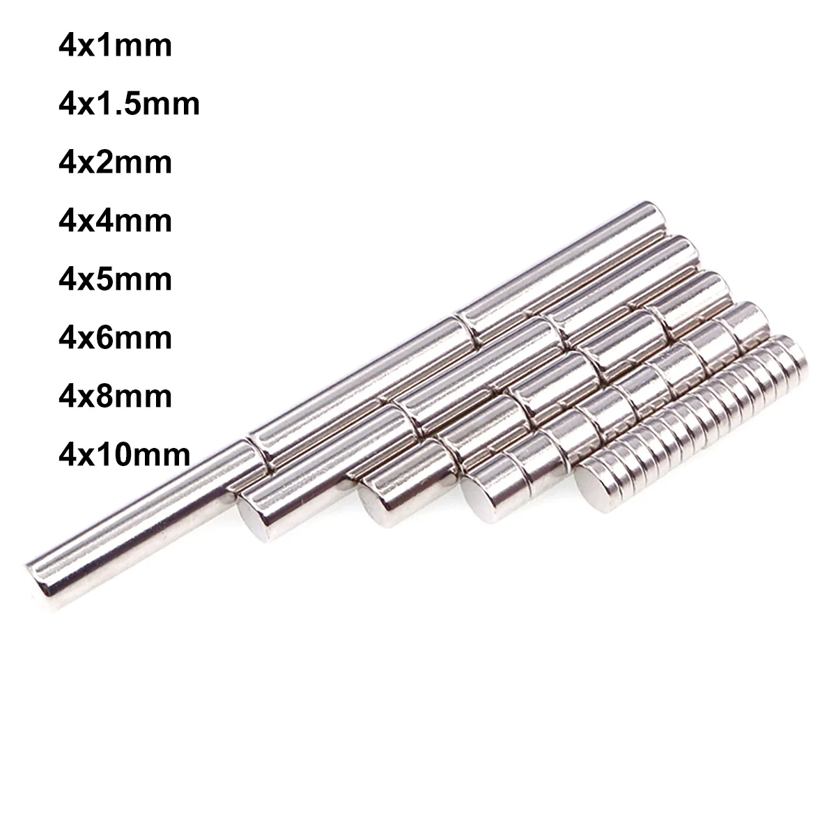 

N35 Round Magnet 4x1 4x1.5 4x2 4x4 4x5 4x6 4x8 4x10mm Neodymium Permanent NdFeB Rare Earth Magnets Strong Powerful Magnetic Disc