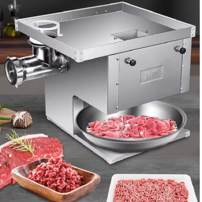 

Коммерческая мясорубка из нержавеющей стали для свинины, говядины, курицы, рамы, рыбы, чили, мясорубка