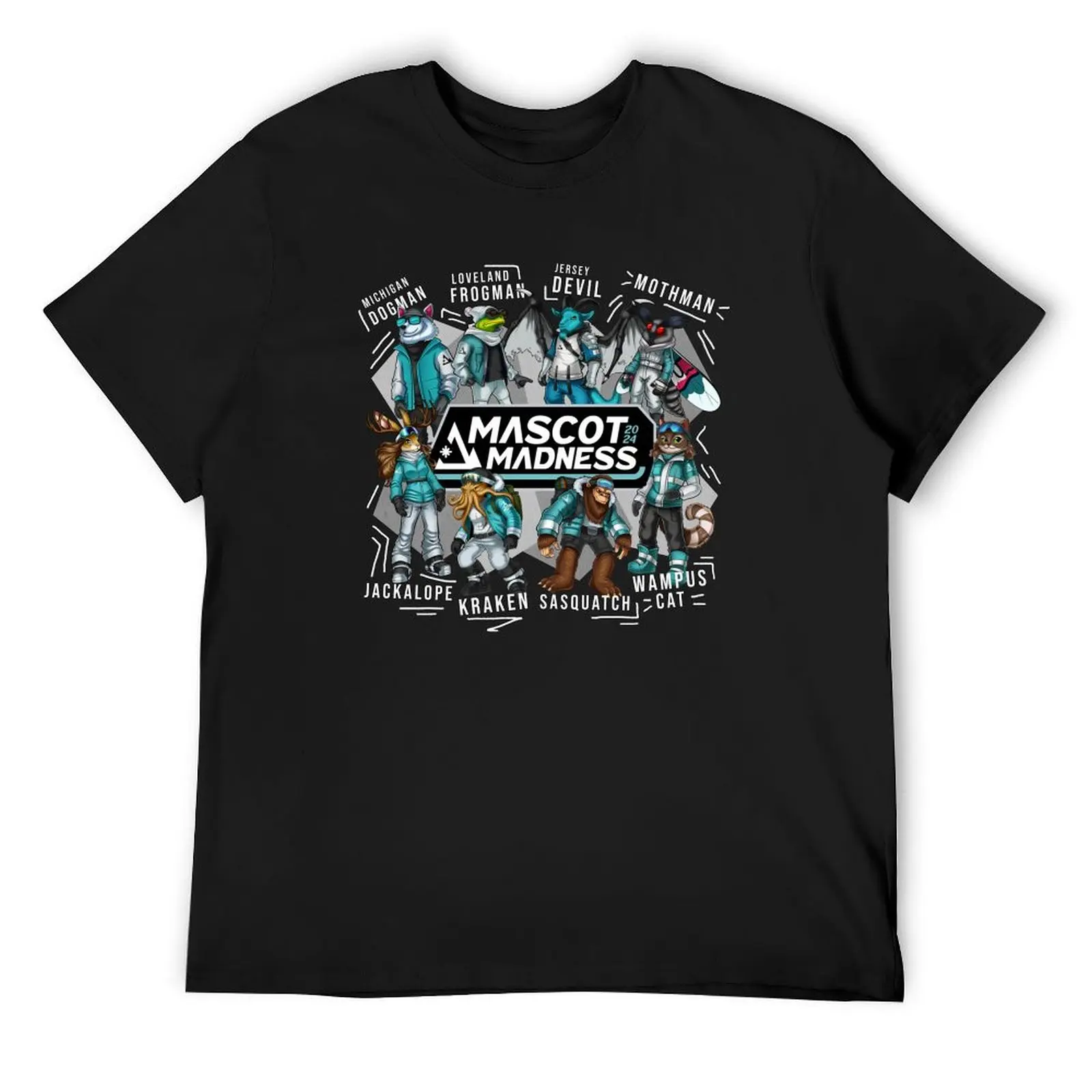 Share Winter: Mascot Madness T-Shirt tops quick-drying vintage graphic tee mens tall t shirts