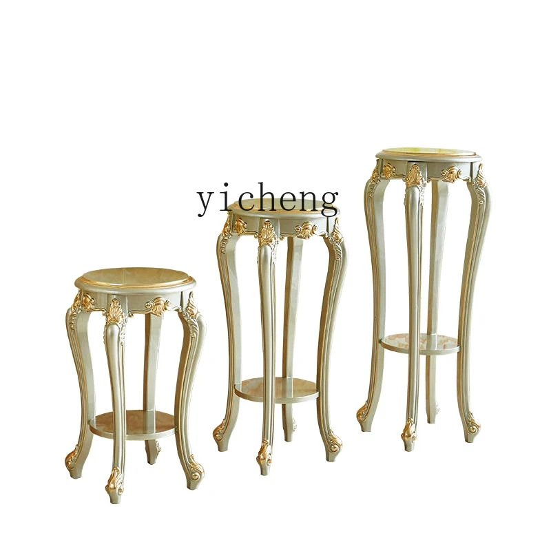 

Solid Wood Flower Stand Luxury Villa Multi-Layer Floor Flowerpot Shelf Wooden Bonsai Stand