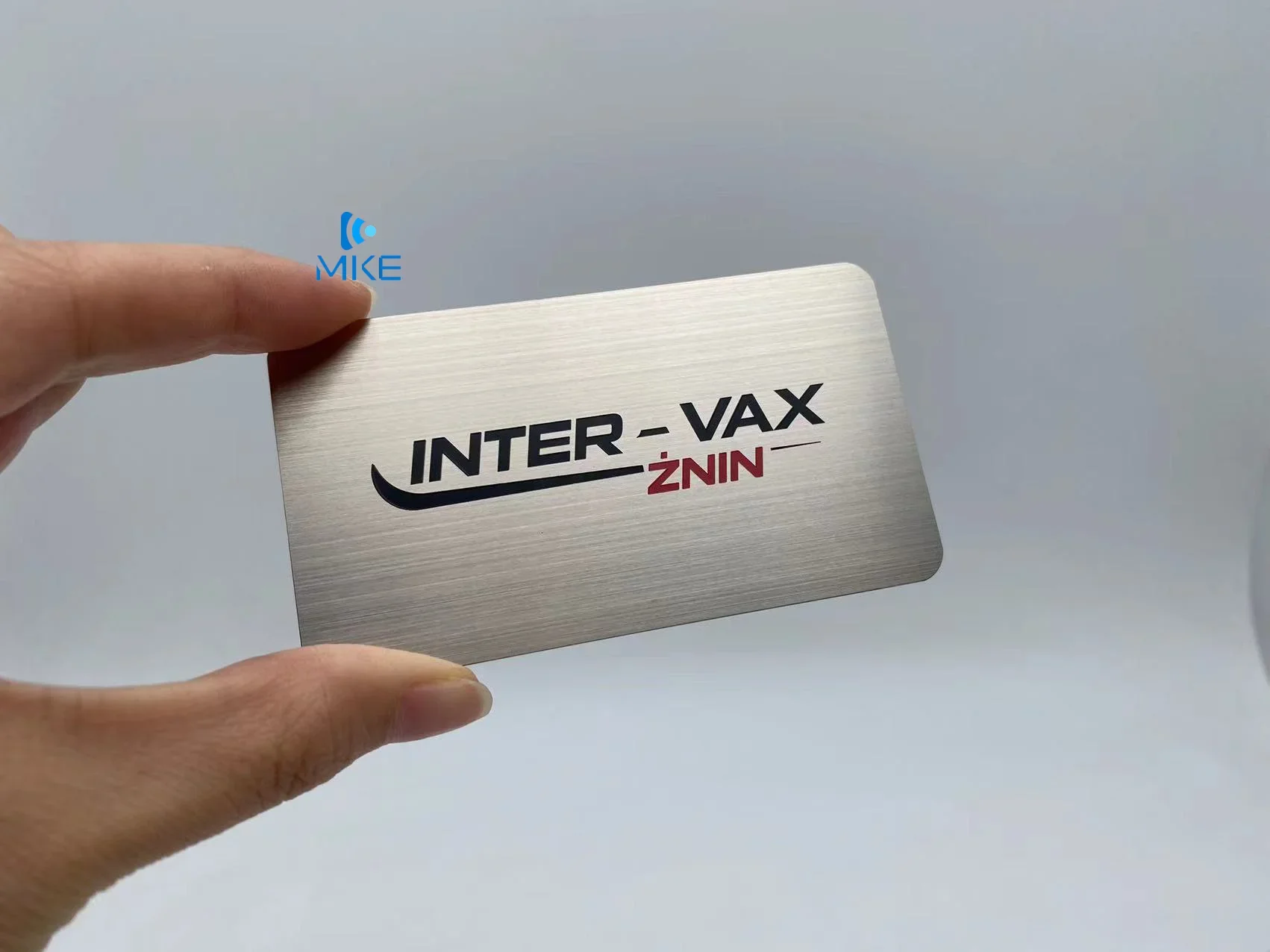 Mirror Custom Made Embossed Silver Metal Business Cards Metal