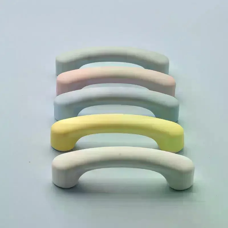 Ceramic Cabinet Pull Handle Cute Star Moon Cloud Shape Colorful Drawer Knob For Wardrobe Cupboard Furniture Decoration