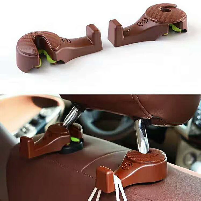 Auto Sitz Zurück Haken Kopfstütze Versteckte Halterung Auto Fahrzeug Rücksitz Organizer Auto Zubehör Hängen Haken Lagerung Aufhänger Universal – Detail 7