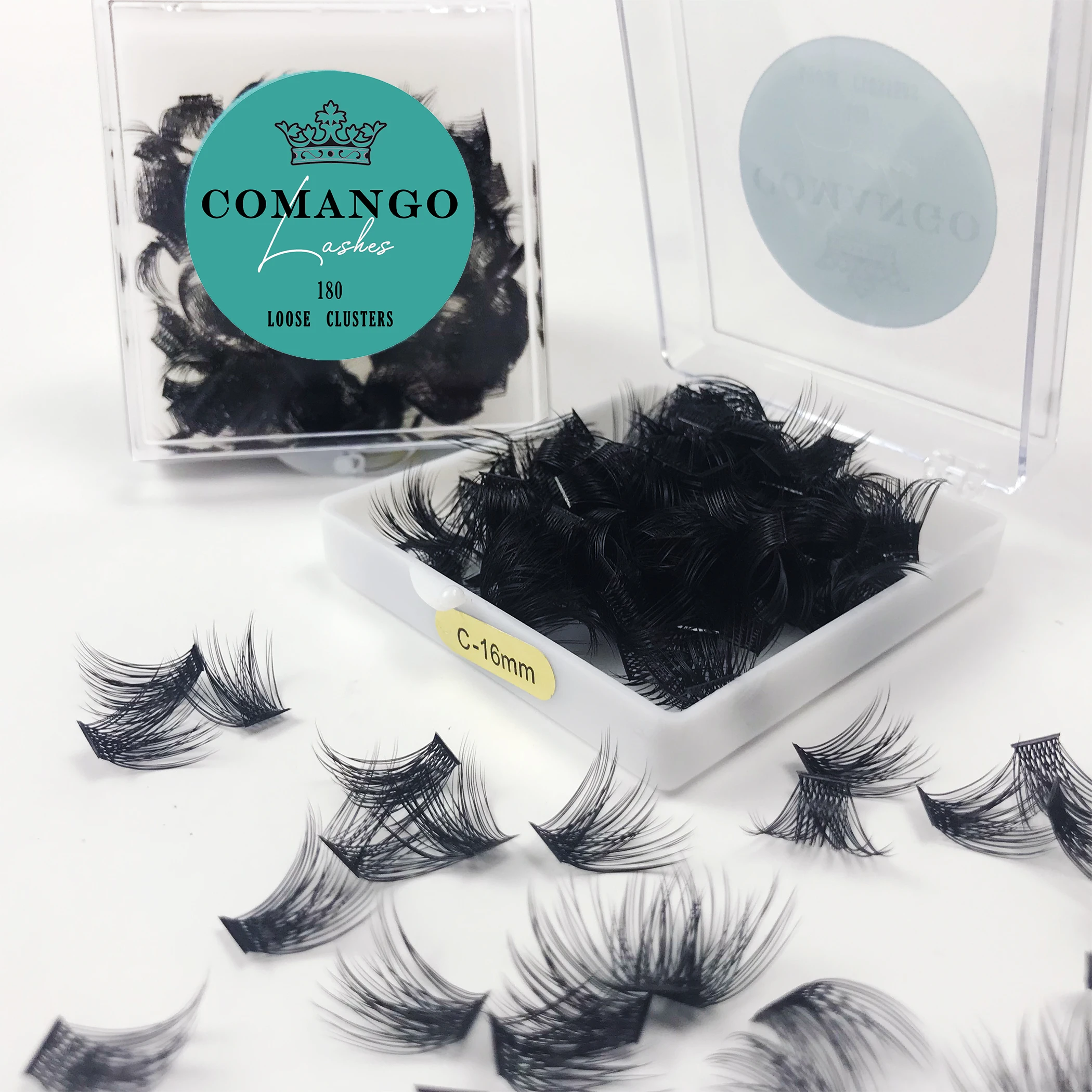 Cluster-Wimpern, einzelne Wimpern, lose Fächer-Wimpernverlängerungen, Wimperncluster, C/D-Locken, 10/12/14/16/18 mm, DIY-Wimpernverlängerungen – Detail 3
