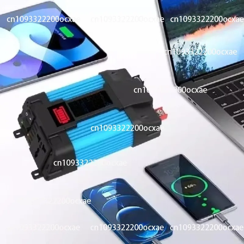Car conversion inverter with LED display dual USB fast charging