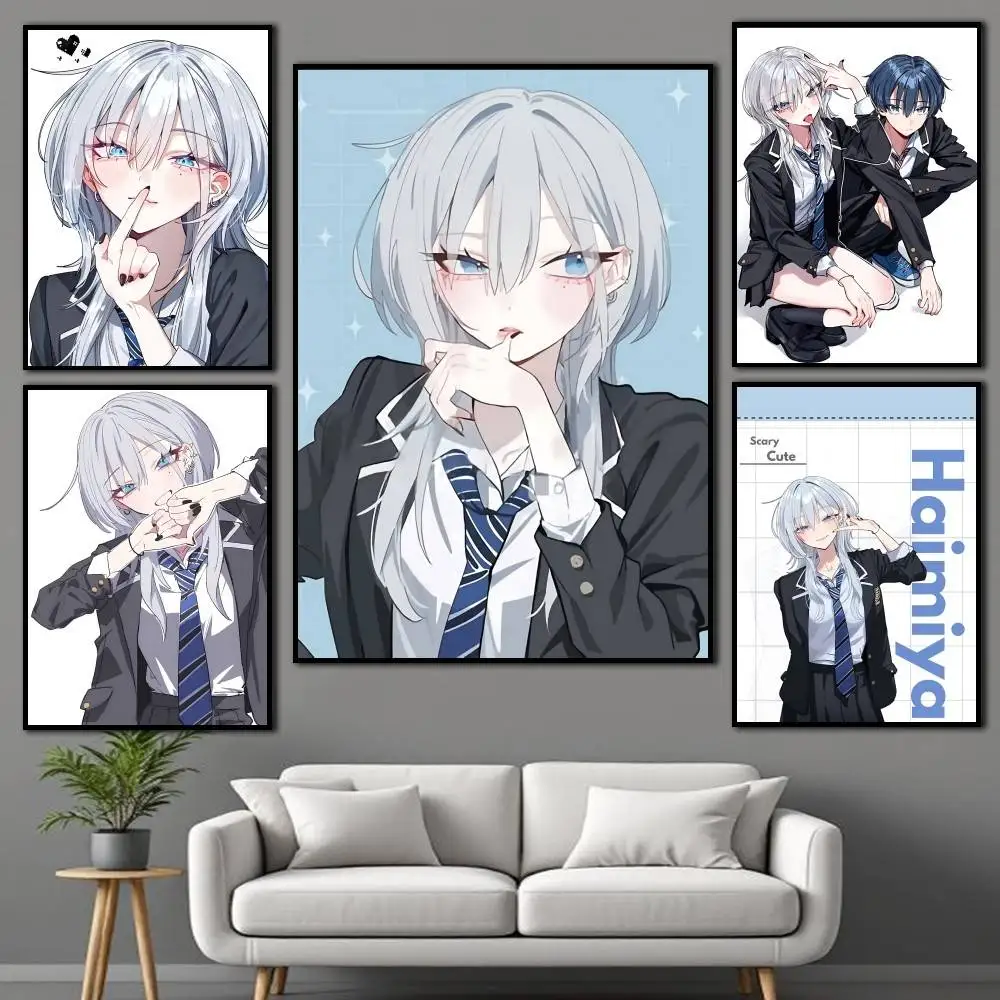 Haimiya-senpai Sweet Themed  Poster Wall Art Print Decorative Mural Home Decor Gift Unframed Customizable