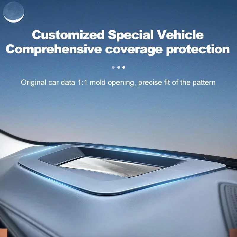 Fit for VW Volkswagen Tiguan L Pro 2024 2025  Car HUD Protective Cover Head-Up Display Dust Cover Frame Windshield Accessories