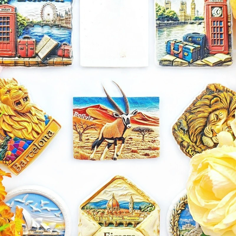 Bolivian Desert Antelope Fridge Magnet - 3D South American Souvenir Salt Flat Wildlife Decor Unique Andean Gift