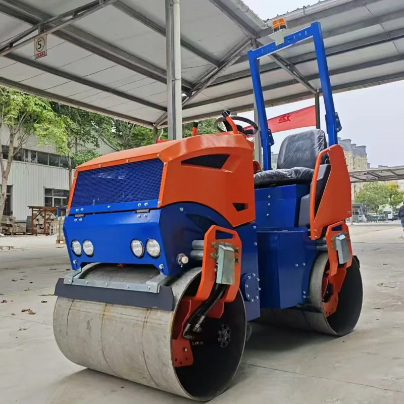 1 Ton 2 Ton 3 Ton Road Roller Double Single Drum Vibrating Roller Vibratory Asphalt Ride on Mini Compactor Road Roller Compactor