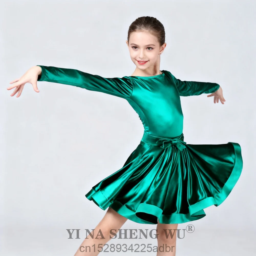 

Modern Girls Latin Dance Dress Latin Ballroom Competition for TeenagerYouth Samba Salsa Cha Cha Woman Dresses Tango Costumes