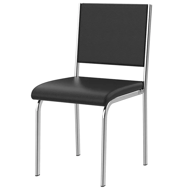 

Household stainless steel dining table with backrest