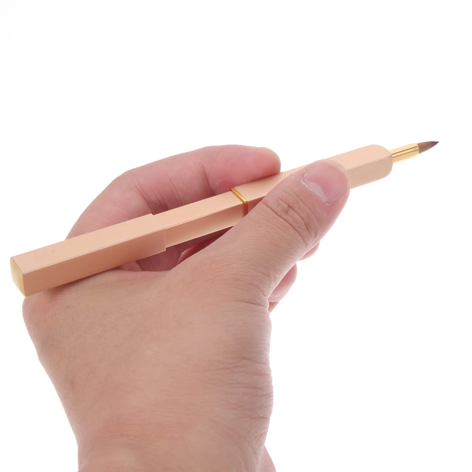 

2PCS Telescopic Lip Brush Retractable Premium Bristles Ergonomic Handle Portable Makeup Tool Kit Lipstick Applicator