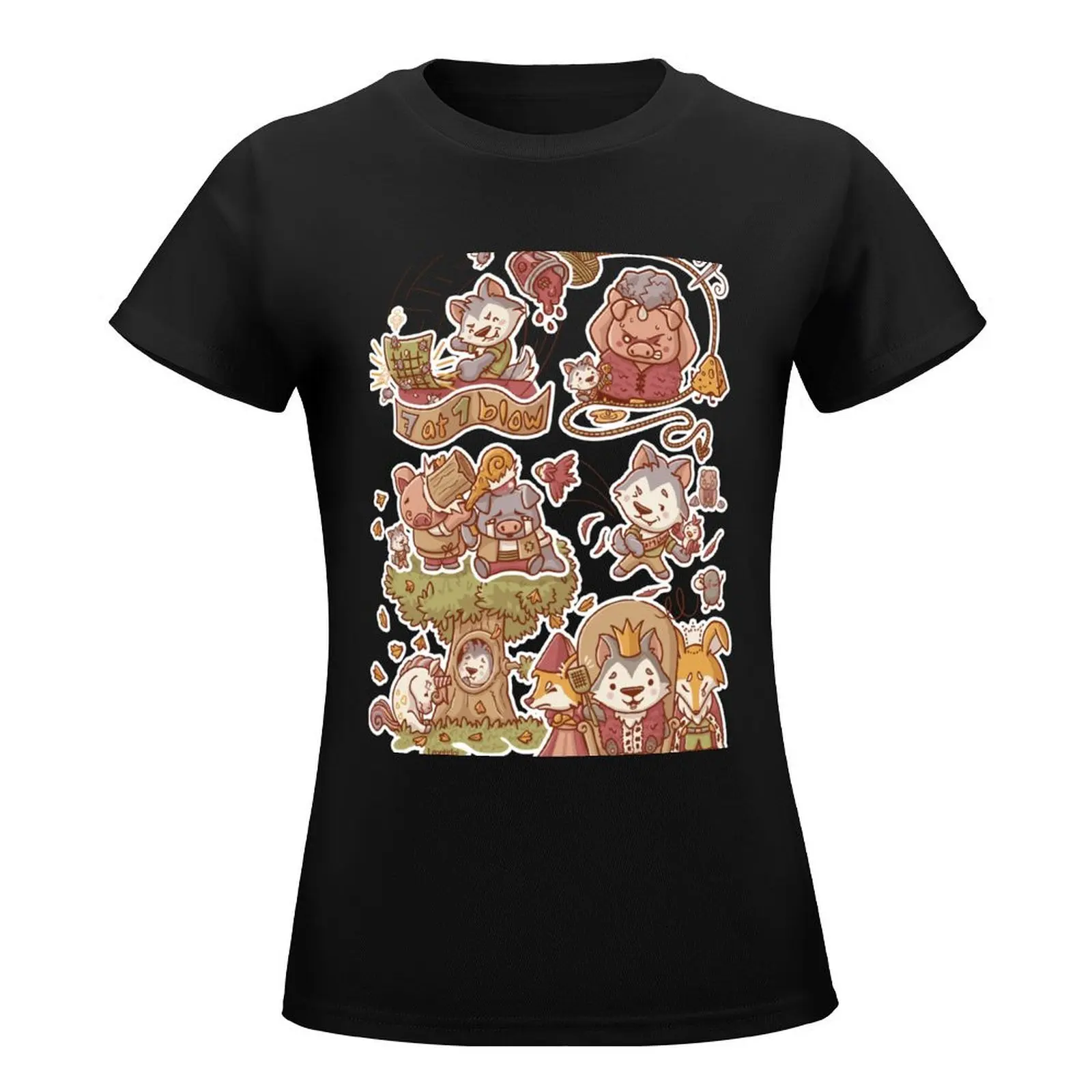 The Brave Little Tailor (Ochre Pastel) T-Shirt plain customs Short sleeve tee workout t shirts for Women