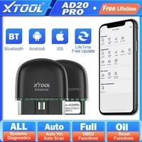 XTOOL Advancer AD20Pro All System Diagnostic Tools Car Code Reader Full OBD2 Function Scanner Battery Test Upgraded of ELM327