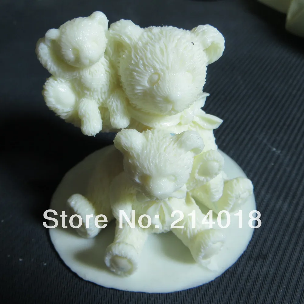 

Silicone Mold for Fondant Cake Decoration, Cute Teddy Bear, Handmade Soap Making, Aroma Stone, PRZY