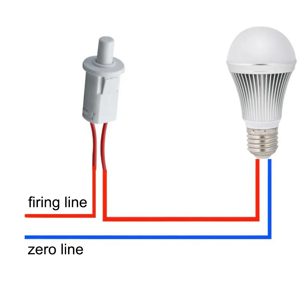 

AC250V Door Switch Refrigerator Cabinet Light Switch Household Cabinet Door Control Switch Wardrobe Light Press Button Switch