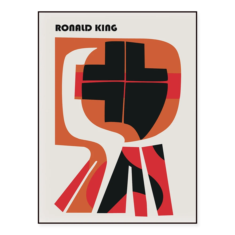 Ronald King Bauhaus exhibition prints, modern art bohemian prints, minimalist nature posters.