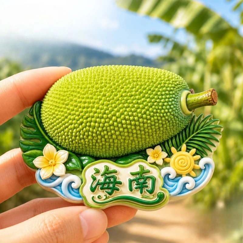 Plant Jackfruit - Magnete da Frigorifero con Fiore di