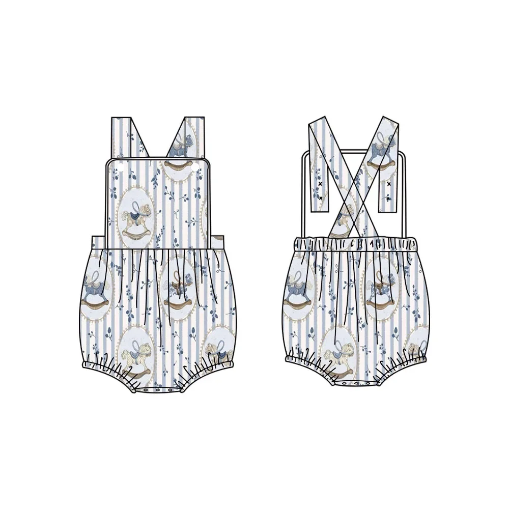 New Trojans Print baby Romper Boys Jonjon Clothes cartoon baby Bubble Customization