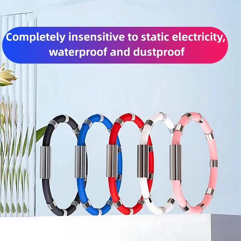 男性と女性のためのワイヤレス帯電防止リストバンド、人体、帯電防止アーティファクト、ジュエリーアクセサリー、冬