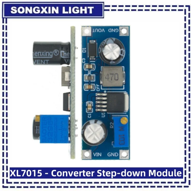 XL7015 – Konverter-Abwärtsmodul, Audio, 5 V–80 V, Eingang 7005 A, LM2596, breiter Spannungsregler, Verstärker, Aufladen, FM-Generatoren, LED