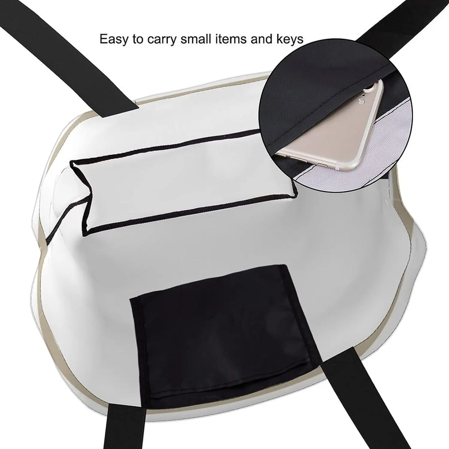 Bolso de mano de lona para mujer, bolso de hombro informal grande, bolso reutilizable para compras en la playa, bolsa de comestibles para exteriores