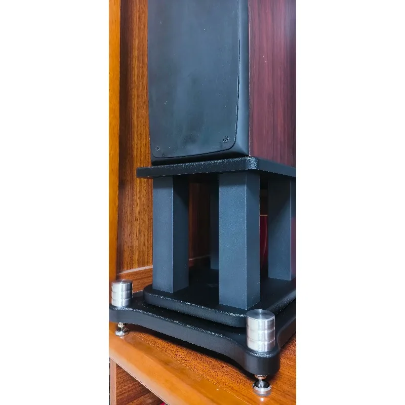 Professional Speaker Tripod Audio Stand Bookshelf Desktop Tray Satellite Box Metal Wood Surround Floor Rack