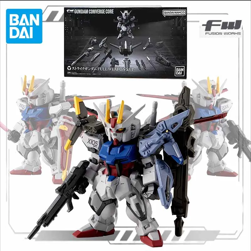 Bandai Original Model Kit GUNDAM CONVERGE CORE FW STRIKE Anime Action Figure Assembly Model Toy for Boys Gifts Ornaments