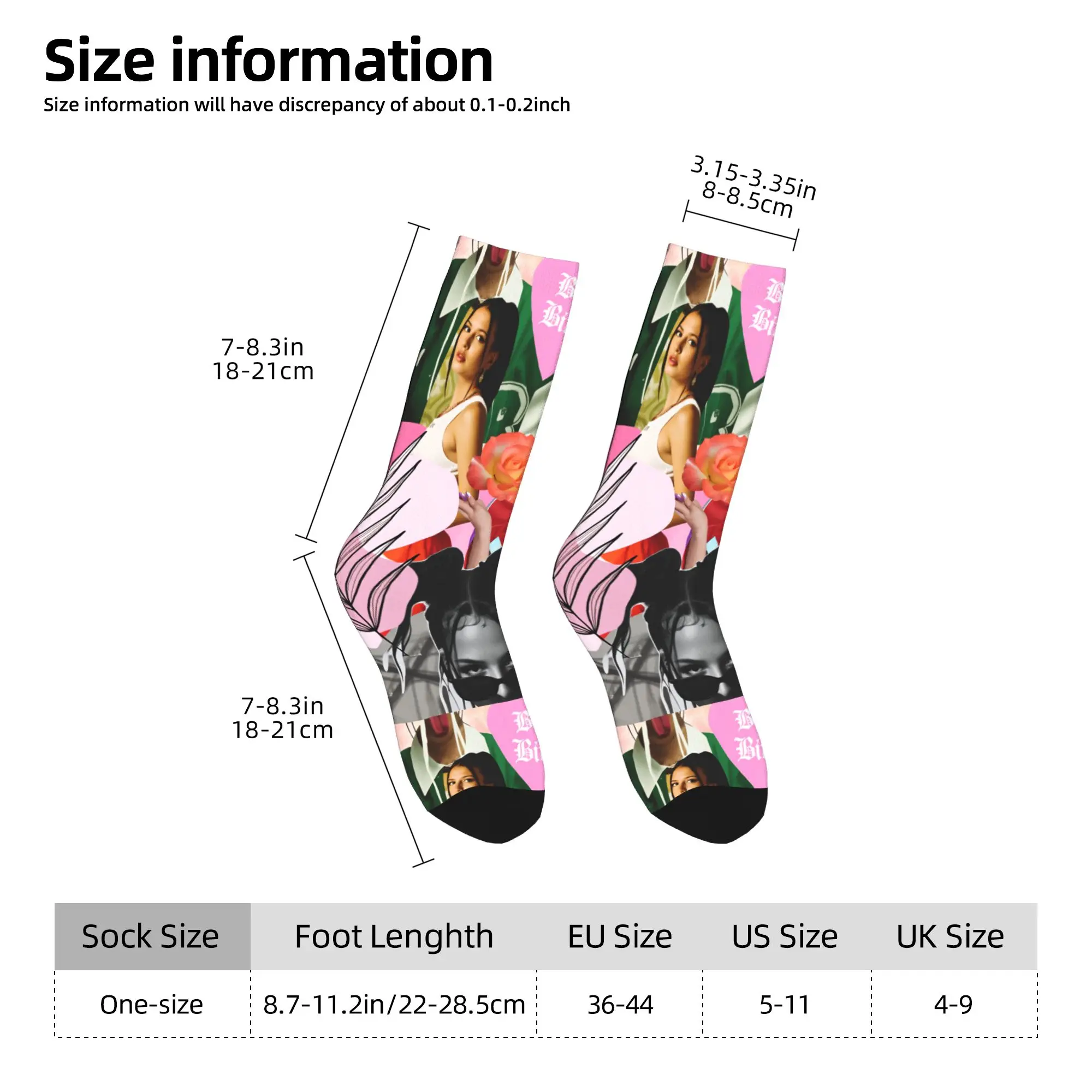 Носки Nina Chuba, забавные чулки, зимние антибактериальные носки для взрослых и мужчин, удобные носки для бега с узором